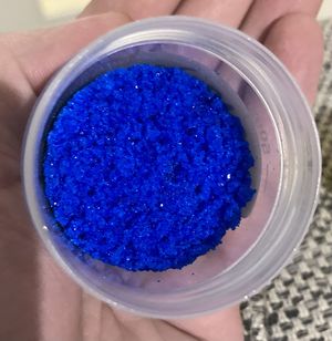 Copper(II) nitrate hydrate blue crystals by a quiet scientist.jpg
