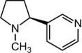 Nicotine structural formula.png