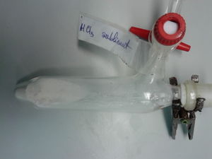 Aluminium chloride anhydrous in Schlenk tube.jpg