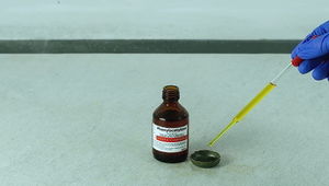 Phenylacetylene old sample pipette bottle by ChemicalForce.jpg