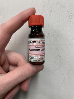 Rubidium chloride dark bottle by Corrosive Chemistry.jpg