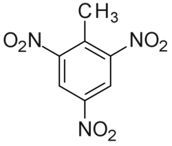 Trinitrotoluene TNT structure.png
