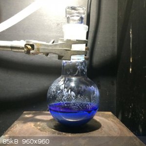 reaction mixture after reaction [Co(Cl)2(py)2].jpg - 85kB