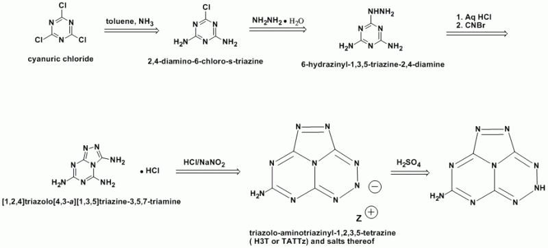 triazoolyl-tetrazinyl-aminotriazine salt.gif - 27kB
