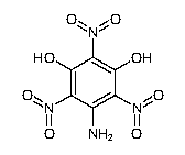 5-amino-2,4,6-trinitrobenzene-1,3-diol  CAS  128585-26-2.bmp - 3kB