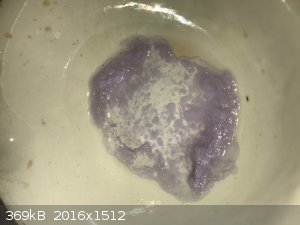 13 Iodide solution in water with NaOH added gave lavender ppt.jpg - 369kB