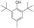 Butylated hydroxytoluene BHT structure.png
