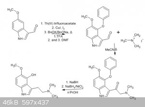 psilomethoxin via aminoketone from indolylcarboxaldehyde.jpg - 46kB